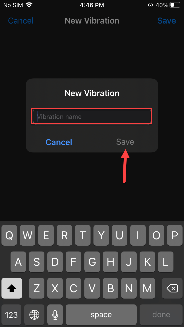 Custom Vibration Alert For a Contact on iPhone