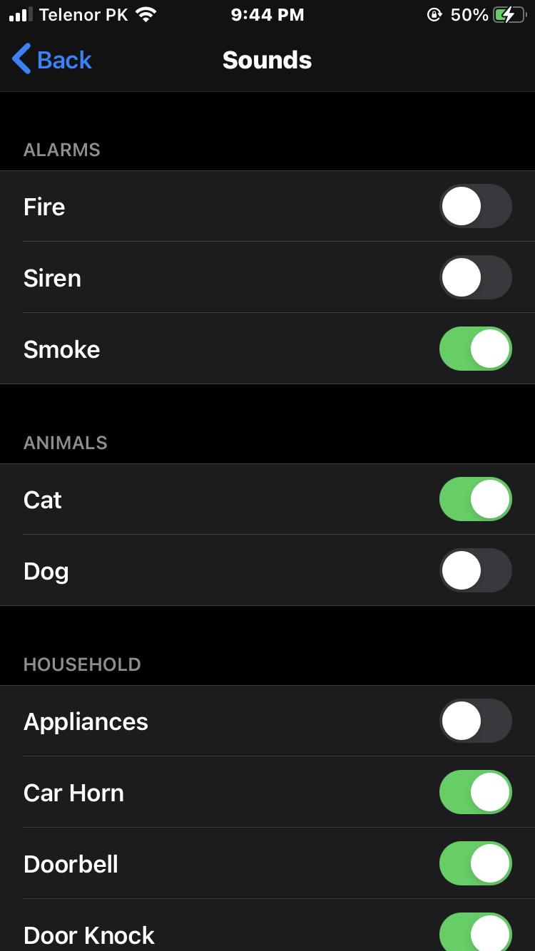 Enable Sound Recognition on iOS 14 and iPadOS 14