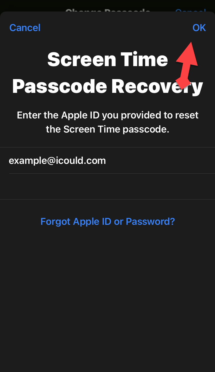 Reset Screen Time Passcode on iPhone