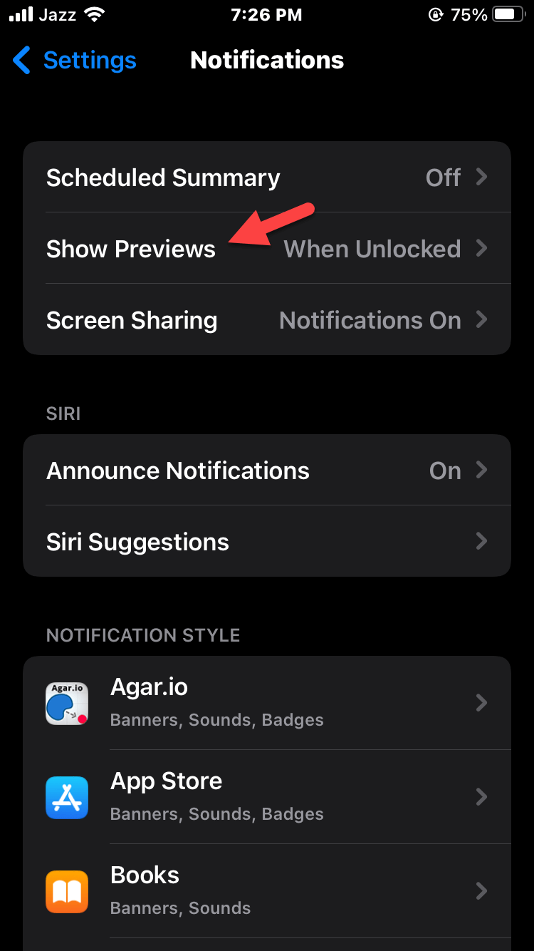 Hide Notification on iPhone Lock Screen