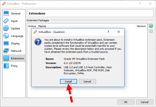 Install VirtualBox Extension Pack and Enable USB 3.0
