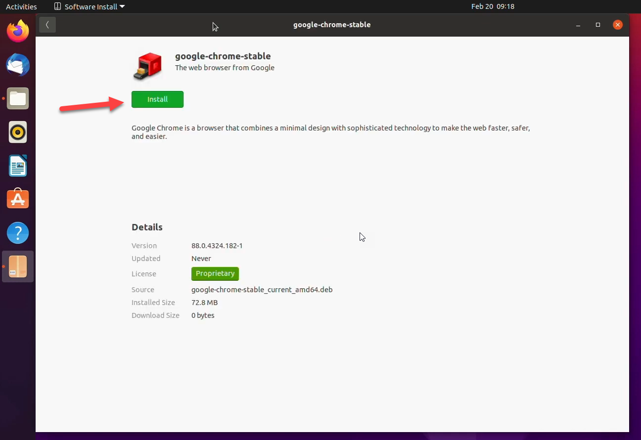 Install Google Chrome