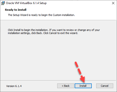 Install VirtualBox