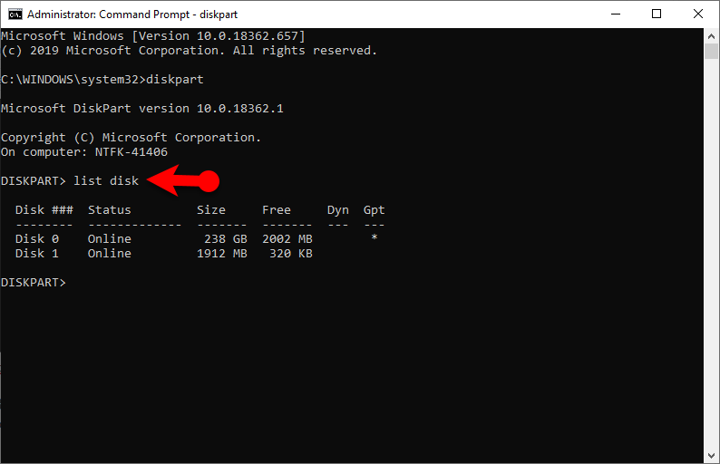 Format USB Flash Drive from Command Prompt
