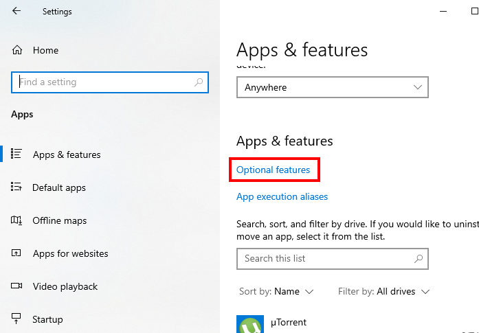 Install Or Uninstall WordPad in Windows 10