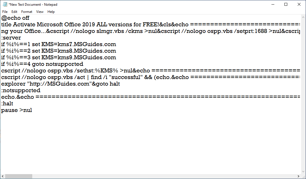 Activate Microsoft Office 2019