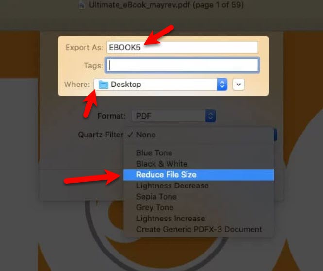 Reduce PDF File Size on Mac