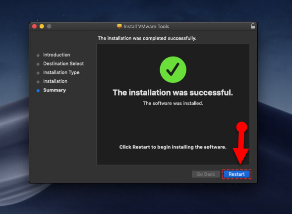Install Guest Tool on macOS Catalina on VirtualBox