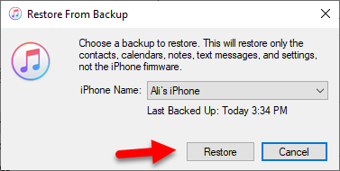 How to Backup & Restore iPhone Using iTunes in Windows 10