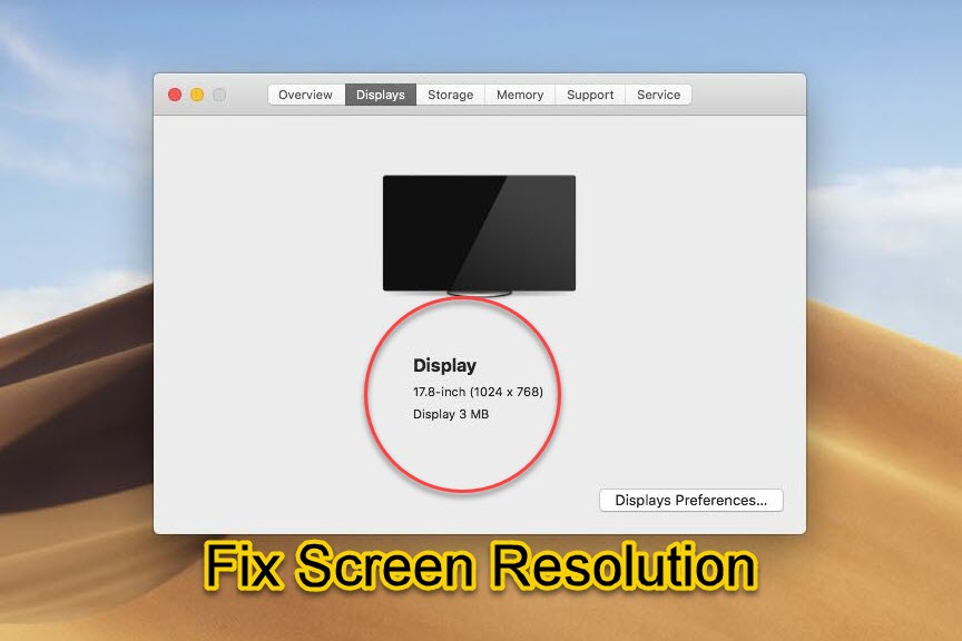 Fix macOS Mojave Screen Resolution on VirtualBox