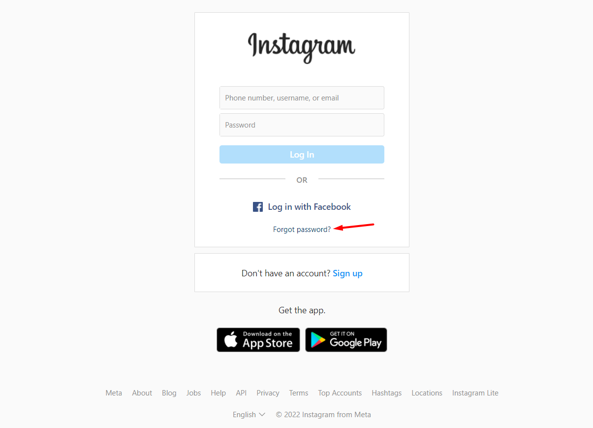 Change Instagram Account Password