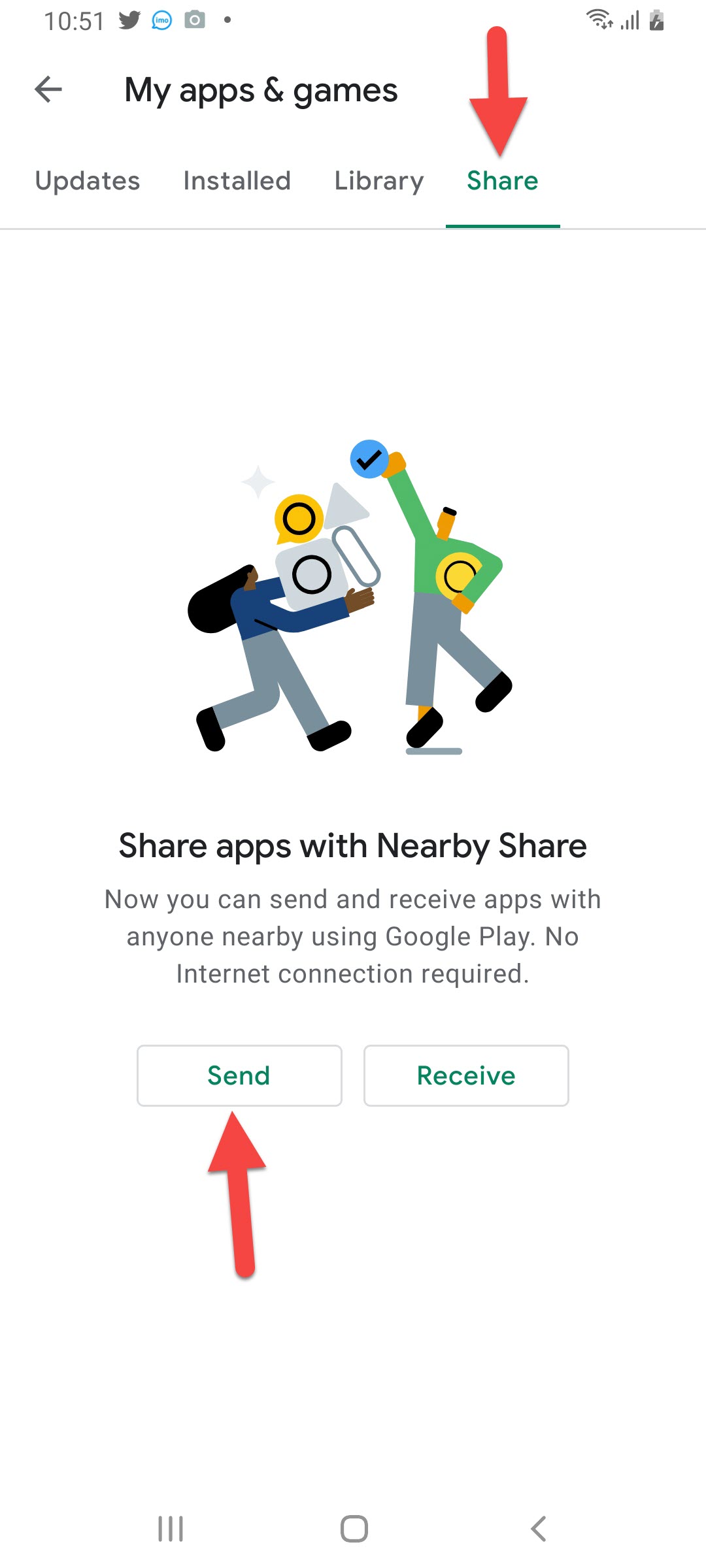 How to Share Apps Without Internet Using Play Store Option