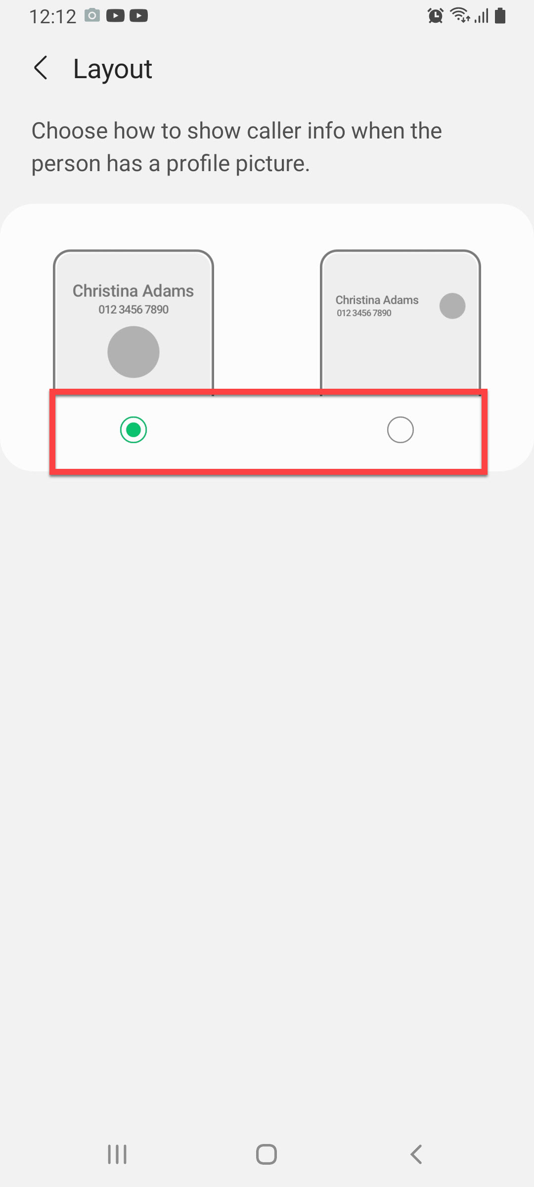 Change Call Screen Background on Samsung Galaxy