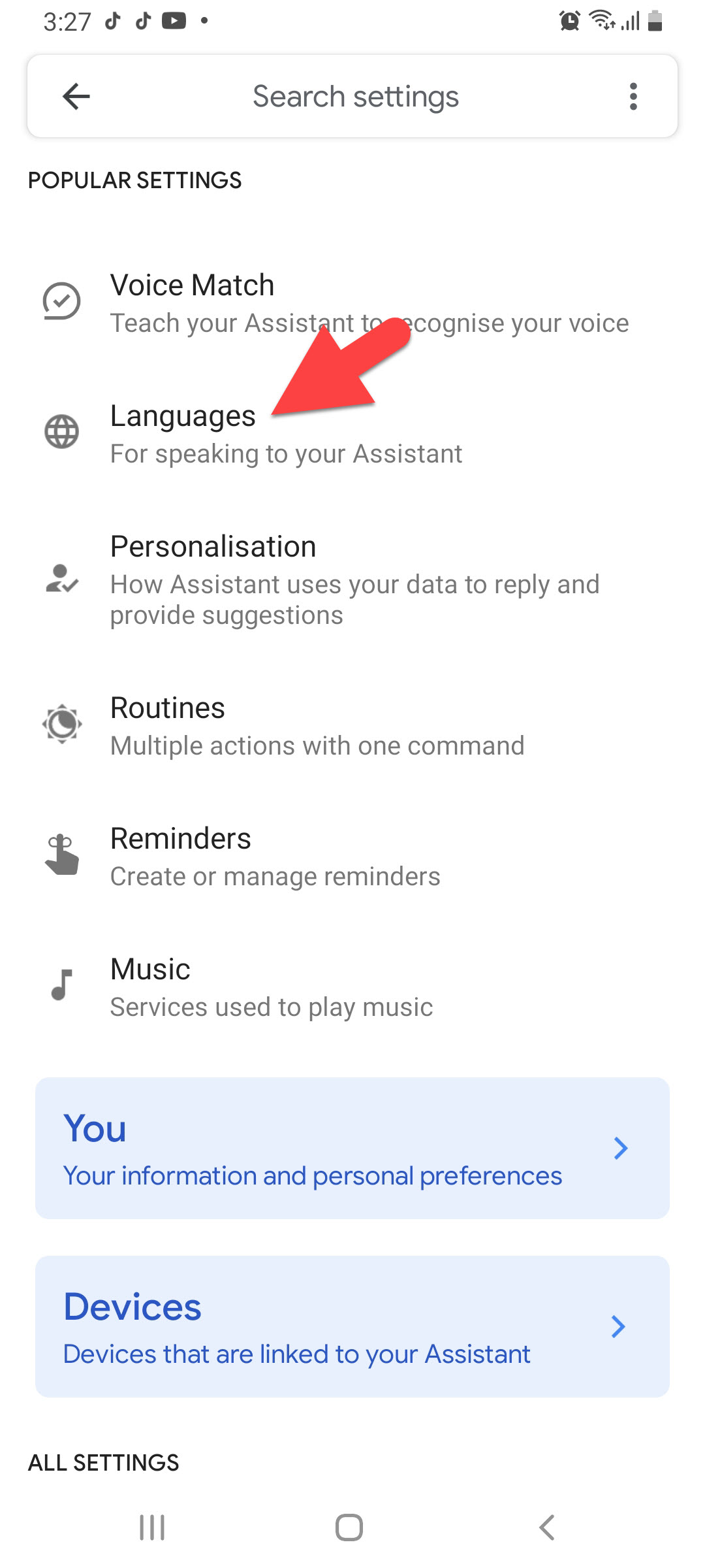 Change Google Assistant Voice
