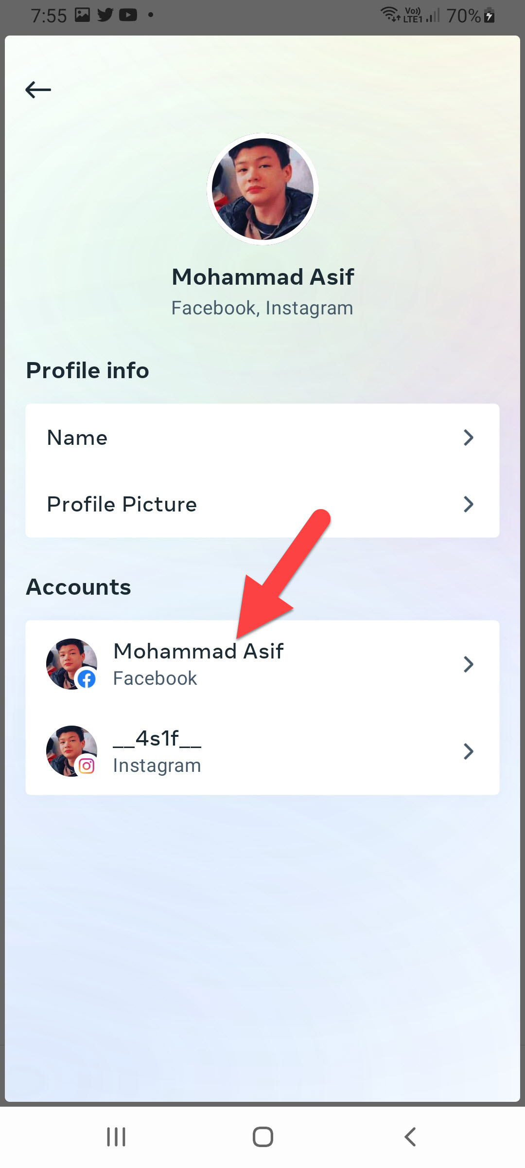 Unlink Facebook Account From Instagram