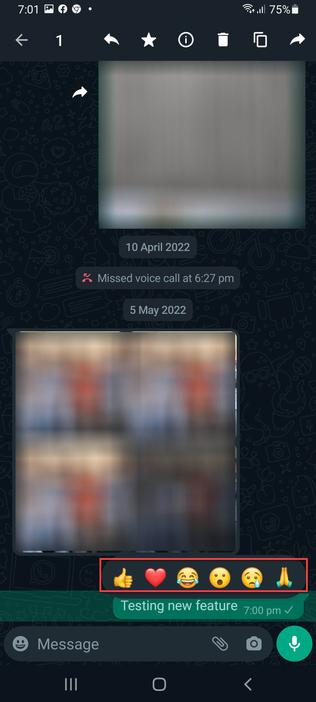 React to WhatsApp Messages with Emojis