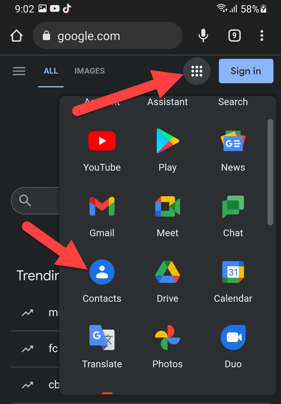 Backup Phone Contacts to Gmail