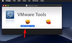 "Install VMware Tools on macOS Mojave