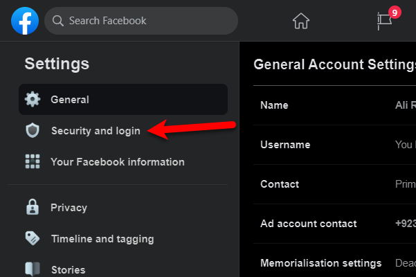 Change Facebook Password