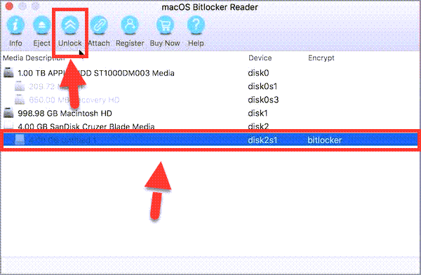 Open Read &amp; Write a Bitlocker Drive on Mac