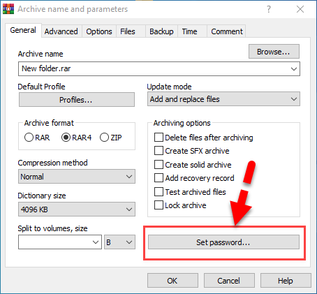 Password Protect a Folder in Windows 10