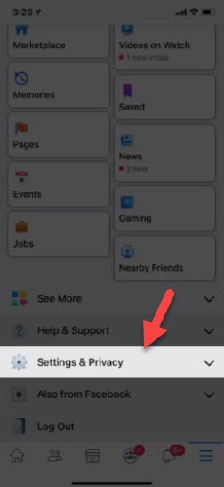 Turn ON Facebook Dark Mode on iPhone