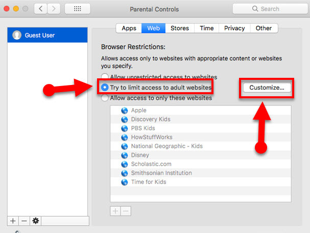 Block Websites in Safari on Mac