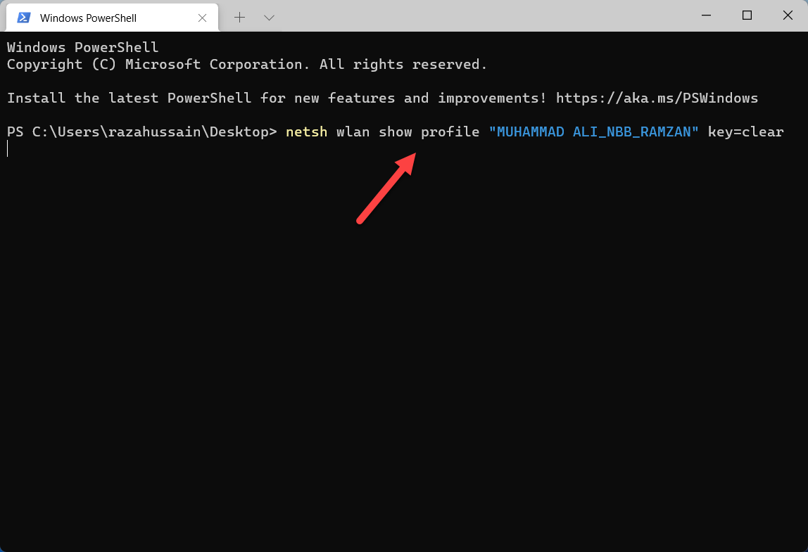 Find Wi-Fi Password on Windows 11