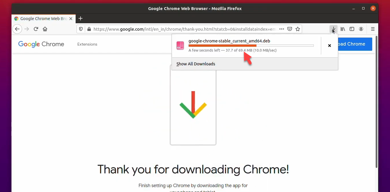 Wait for downloading process