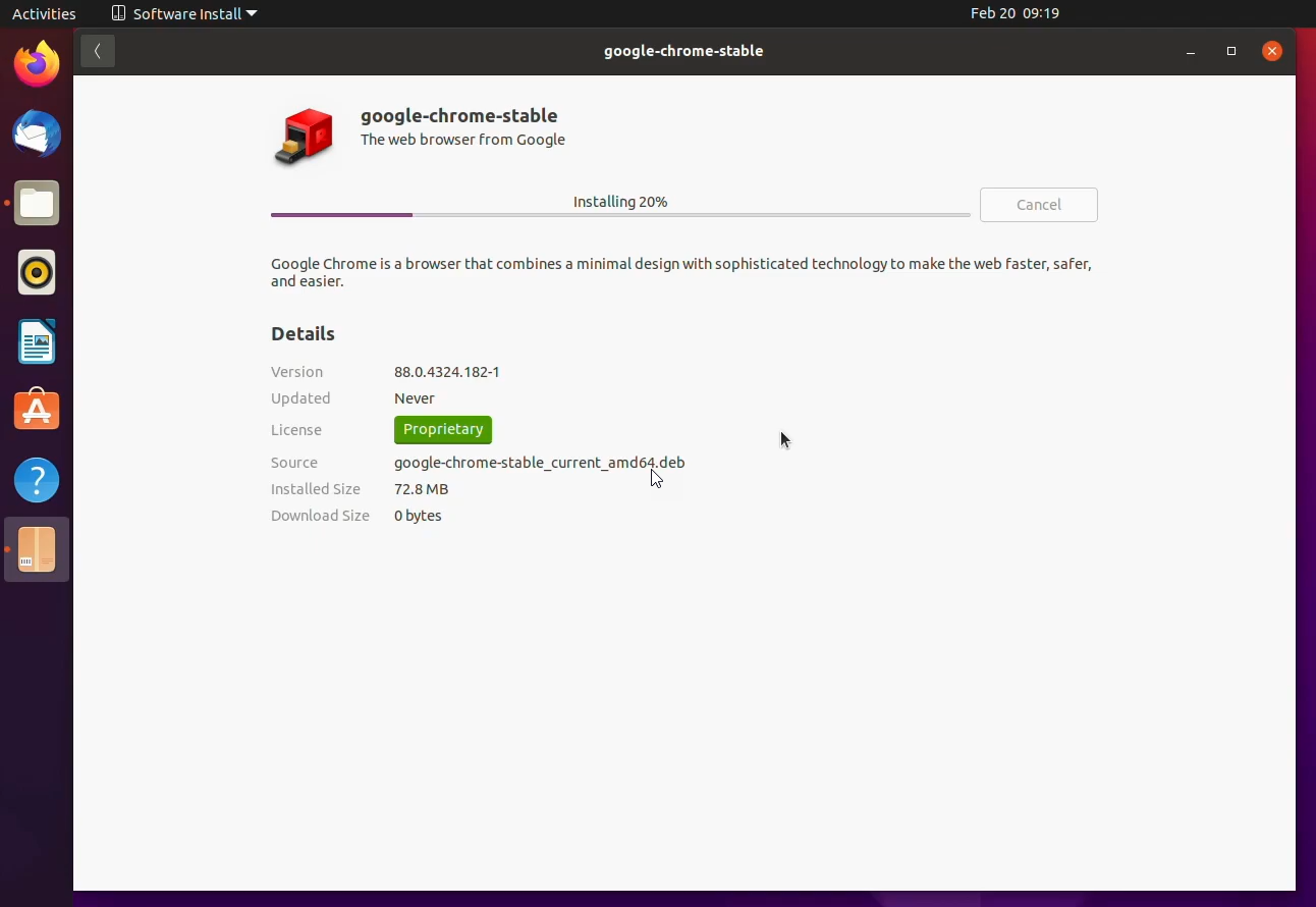 Wait for the Installation process