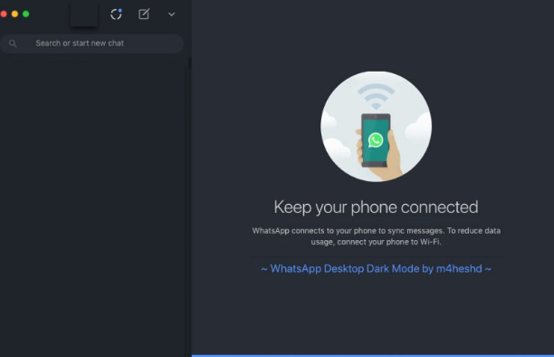 Get Dark Mode on Whatsapp Web in macOS and Windows PC
