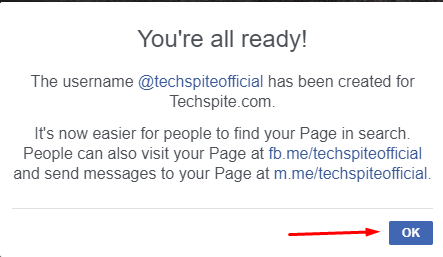 Change Facebook Page URL
