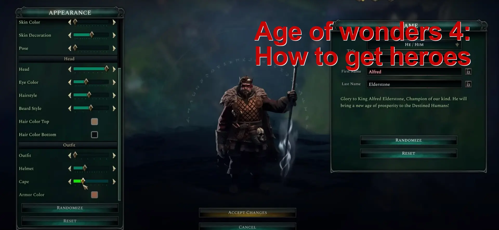Age of wonders 4: How to get heroes