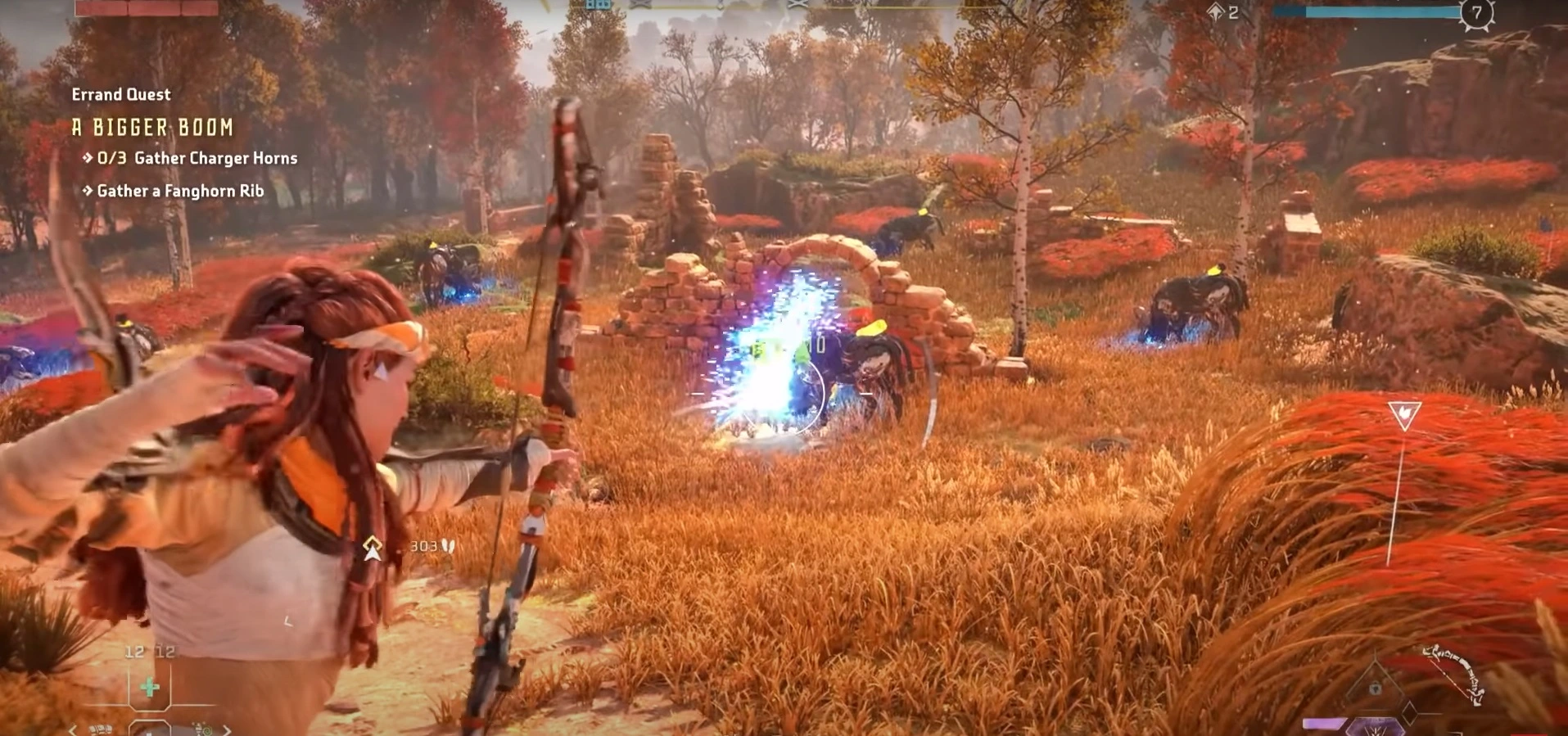 Always carry a hunter bow equipped with regular arrows