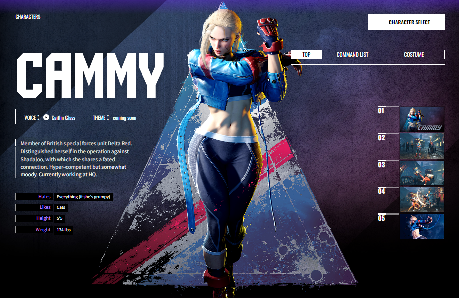 Best Character for Speed and Agility: Cammy