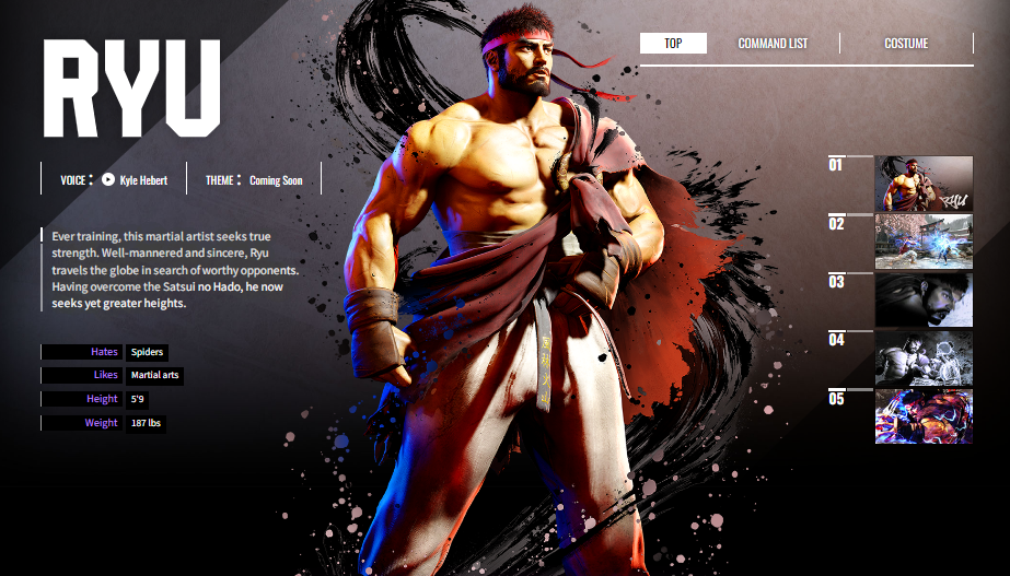 Best Character for Strong Strikes: Ryu