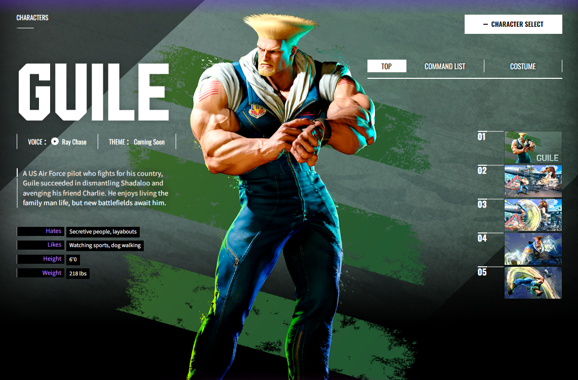 Best Character for Zoning and Projectile Attacks: Guile
