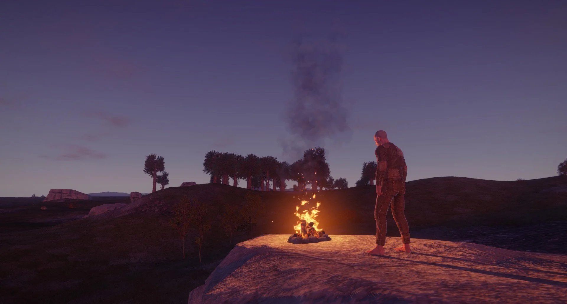 Caution with Nighttime Fires