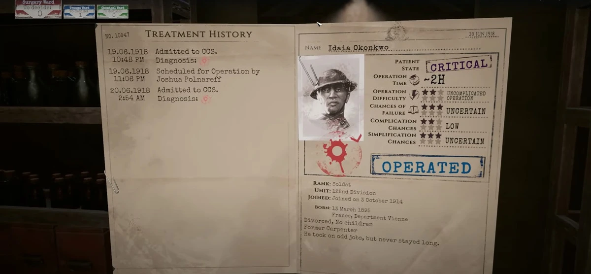 Check the patient medical file