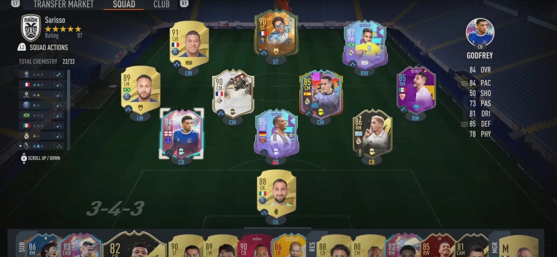 FIFA 23 vs FIFA 22- Chemistry