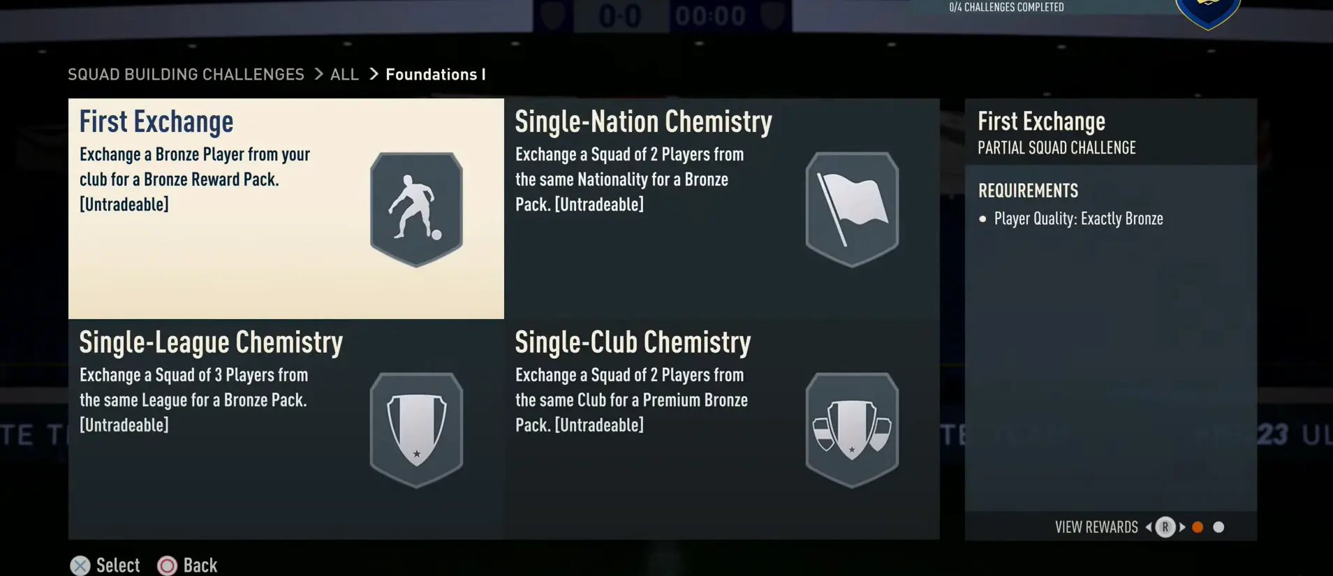 Complete Squad Builder Challenges