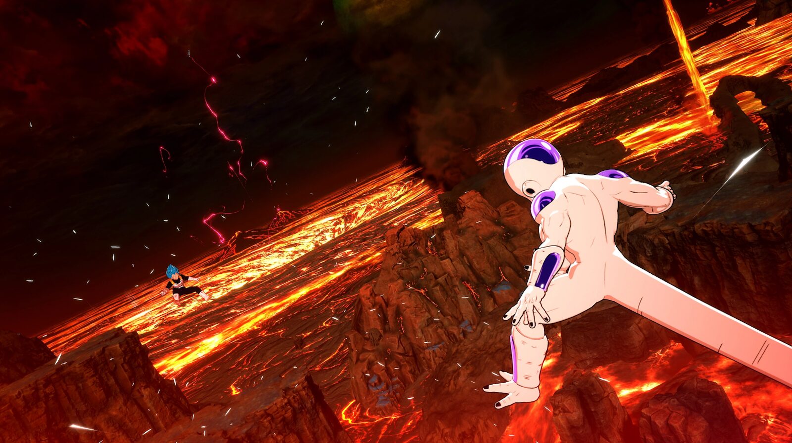 Freeza and vegeta fighting