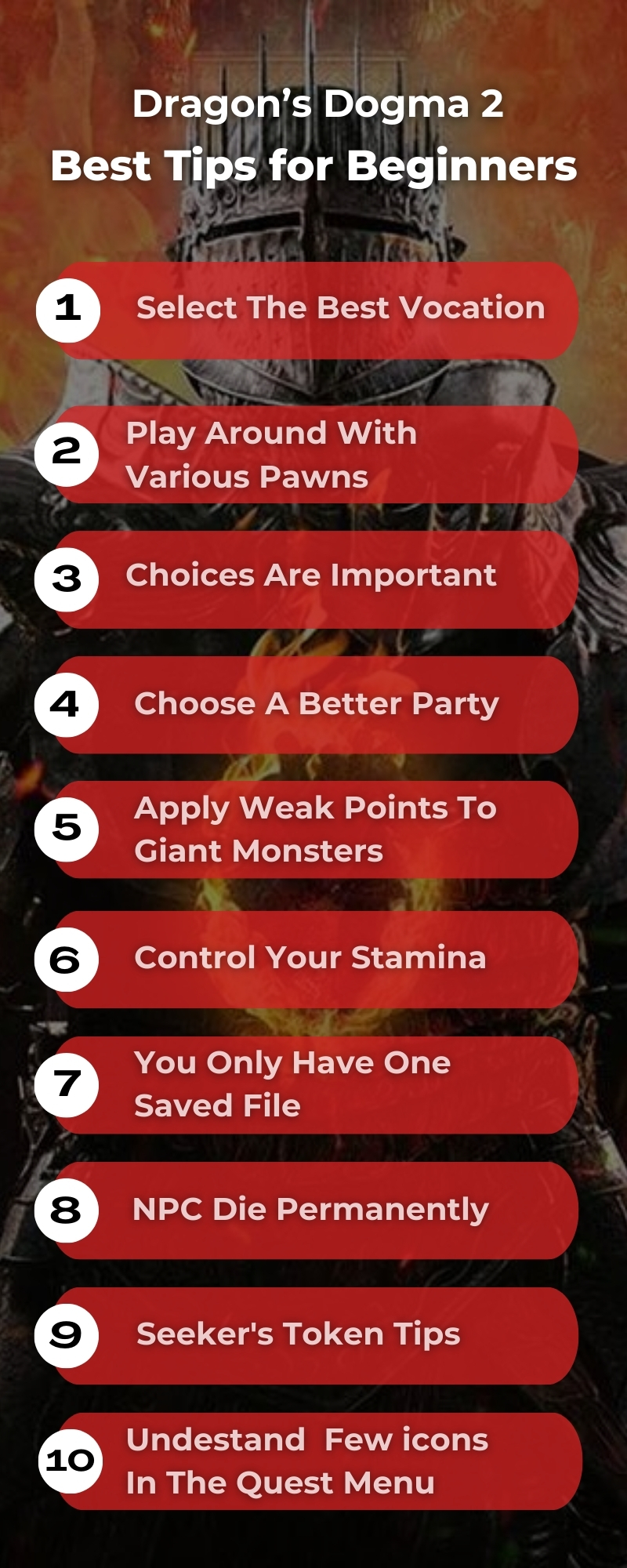 Dragon’s Dogma 2- Best Tips for Beginners