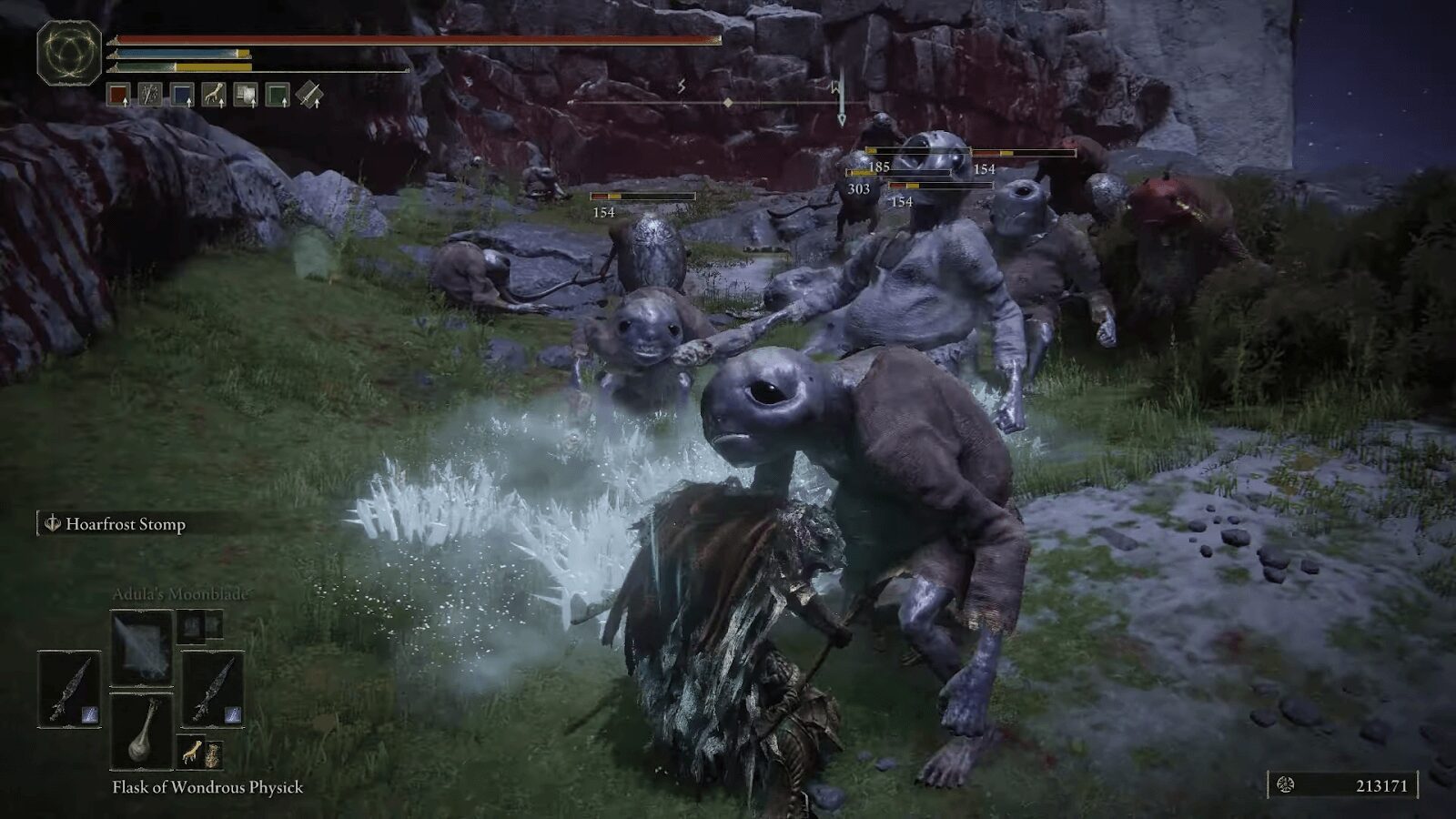 10 AoE Ashes of War and Spells you can use for Rune Farming is Hoarfrost Stomp