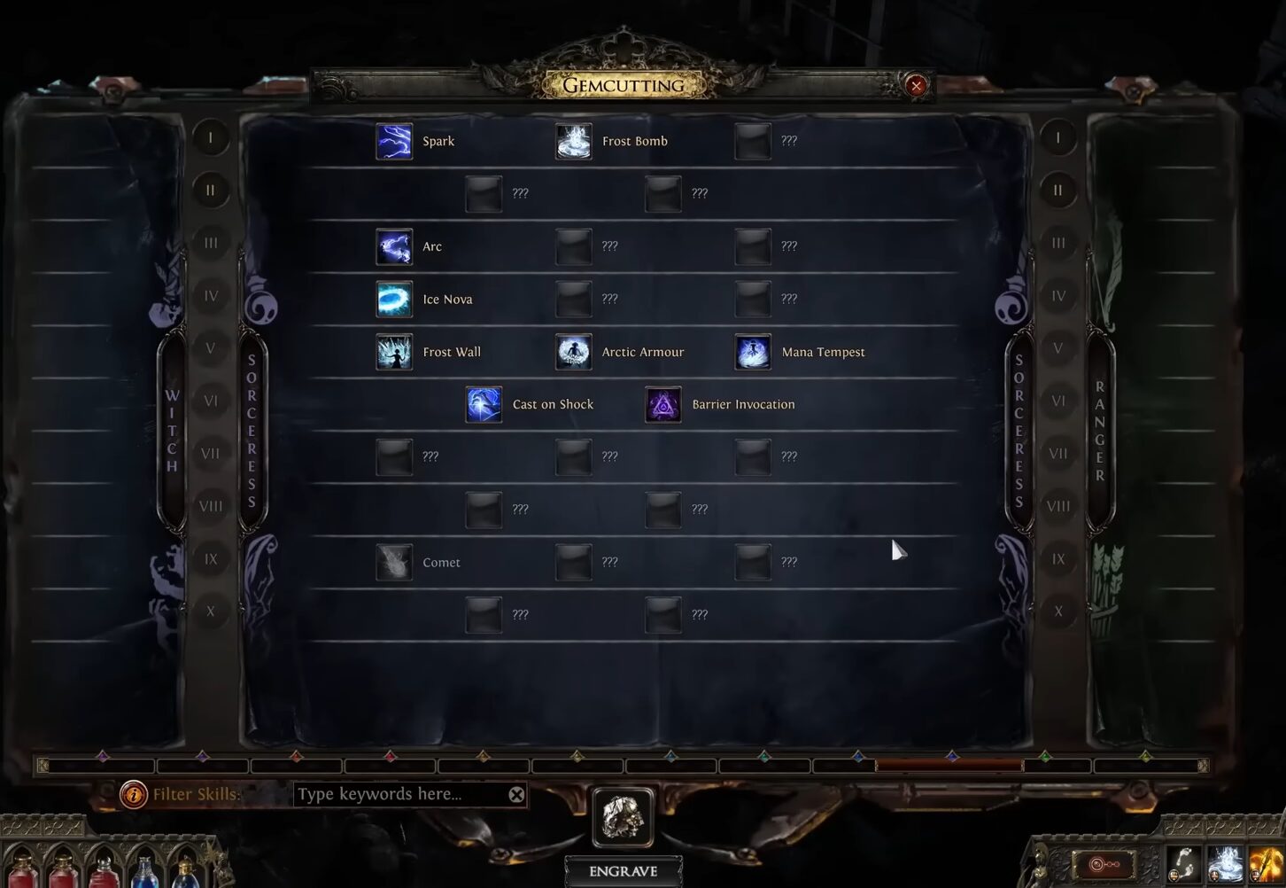 gemcutting interface