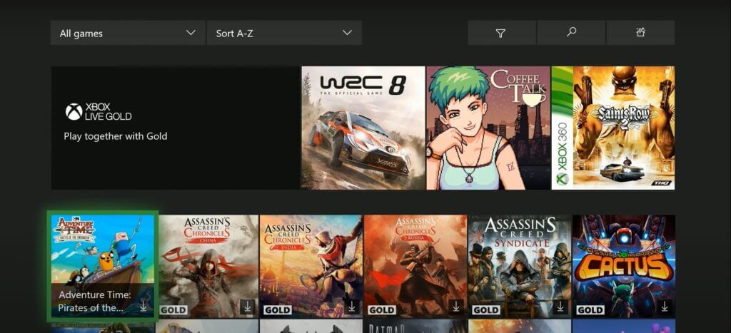 What games are available with Xbox Live Gold?