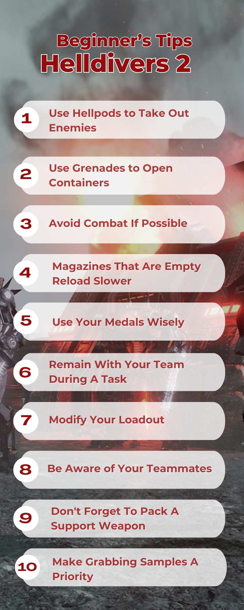 Helldivers 2- Best Tips for Beginners