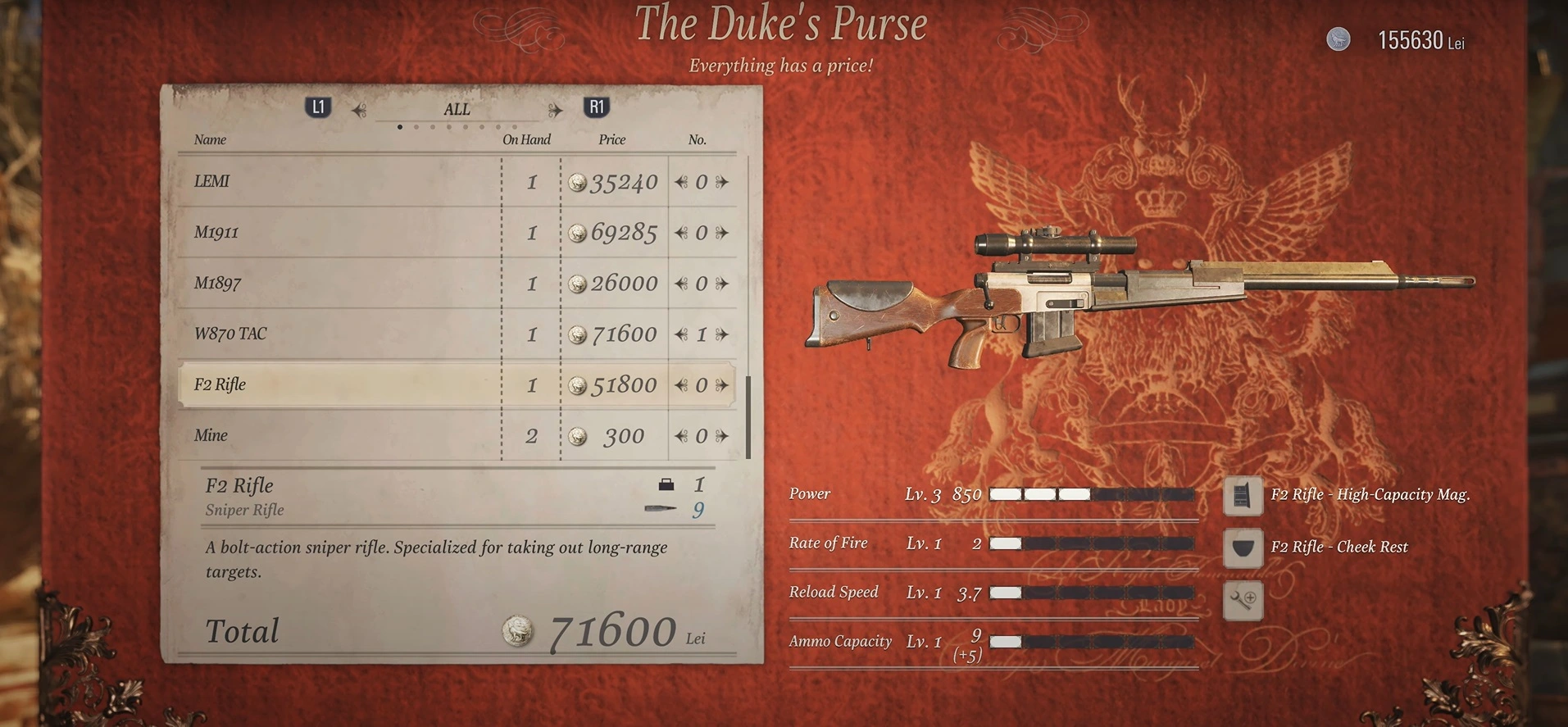 If you come across superior alternatives, sell your weapons, but ensure to retain a variety of weapon types