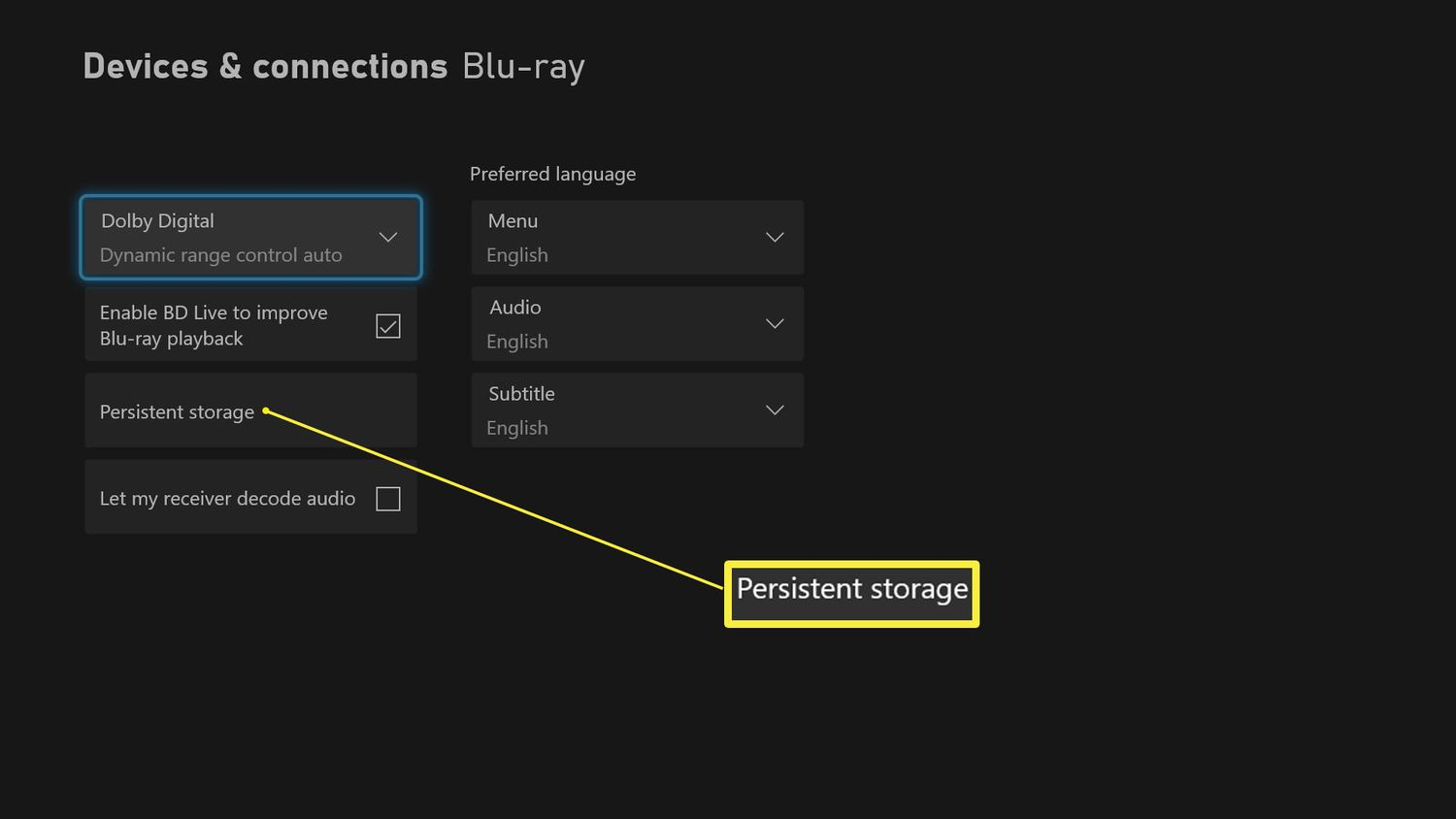 Clear Persistent Storage