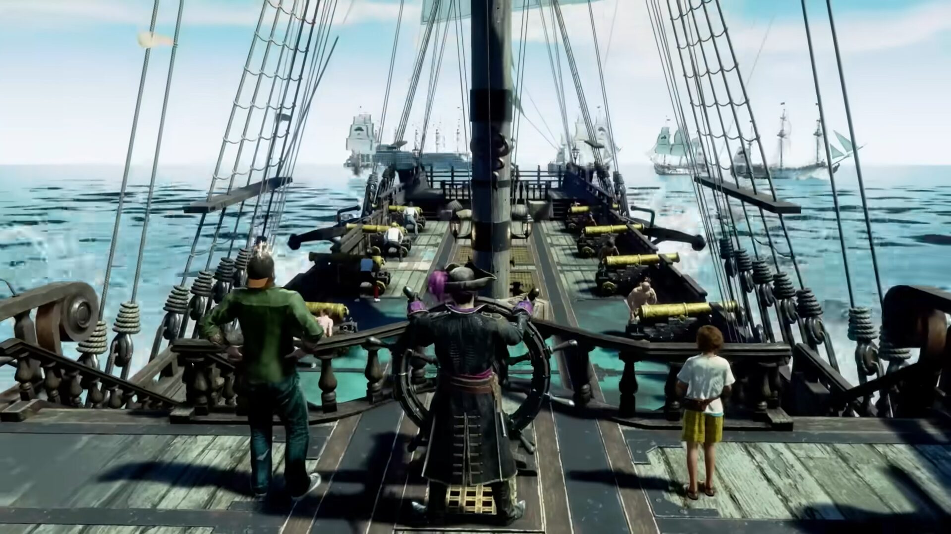 Pirate Warfare in Like a Dragon: Pirate Yakuza in Hawaii